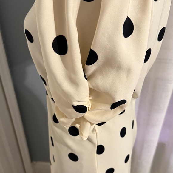 a new day Cream Midi Dress with Black Polka Dots - Picture 4 of 7